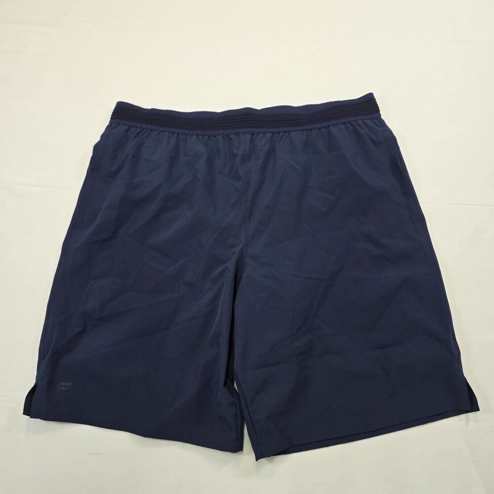Fabletics Men's Blue Fundamental Performance Gym Shorts 9" Inseam Workout Size L